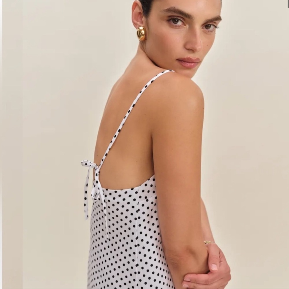 Reformation Polka Dot Mini Dress - Picture 3 of 8